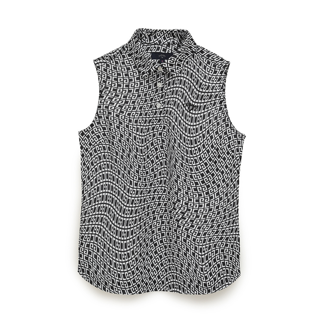 かざあなメッシュノースリーブセットシャツ (WOMENS)