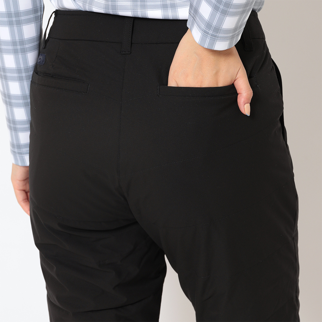 ポリエステルリップ撥水中綿ロングパンツ (WOMENS)