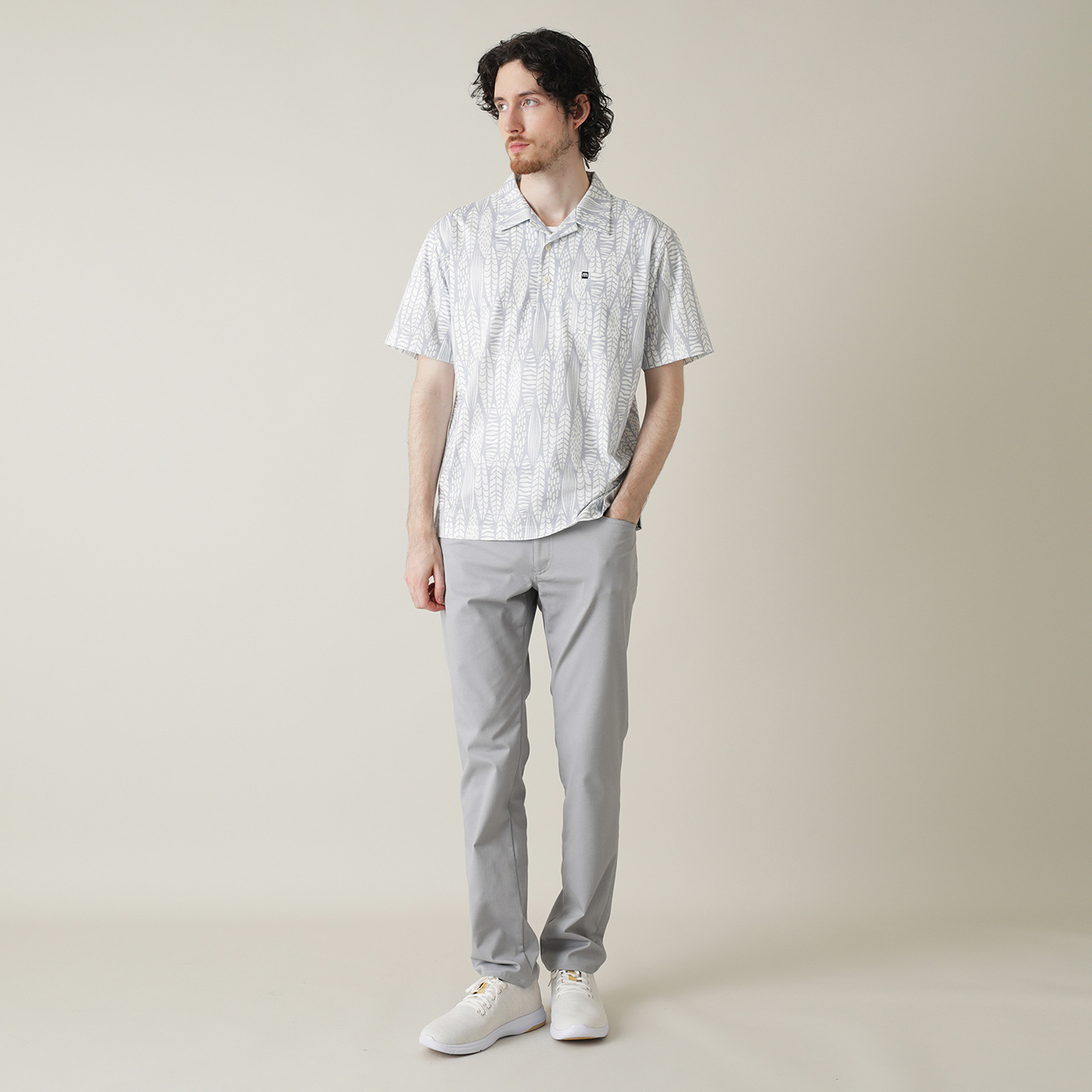 石川遼プロ着用】5ポケット カルゼストレッチ スリムパンツ(MENS)