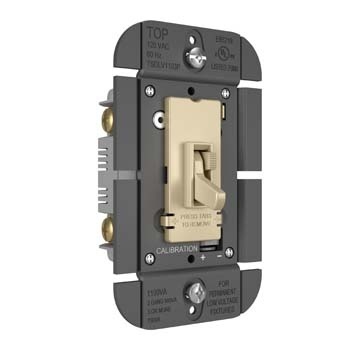 Product image for P&S TSDLV1103PI TOGGLE SLIDE DIMMER