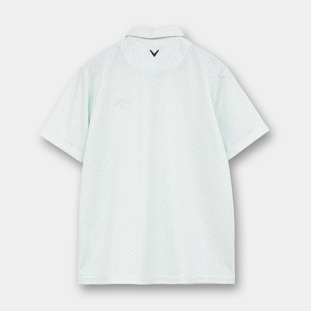 かざあなメッシュ小ヤシの木総柄半袖シャツ ※4Lサイズあり (MENS)