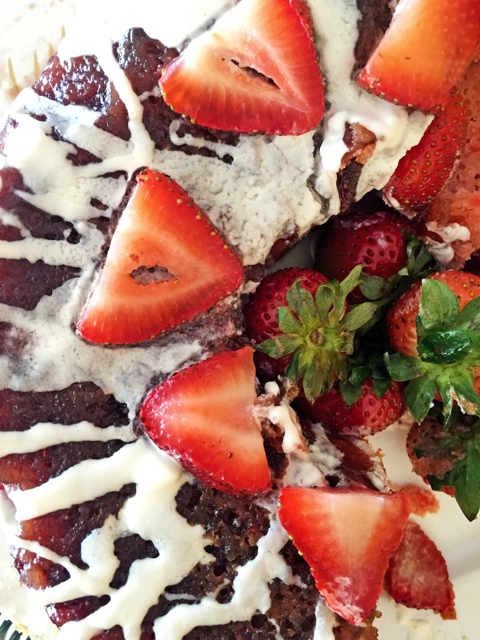 We've heard of a Pineapple Upside Down Cake, but a Strawberry one? Sweet Peaches, a new local restaurant in the West End of Louisville