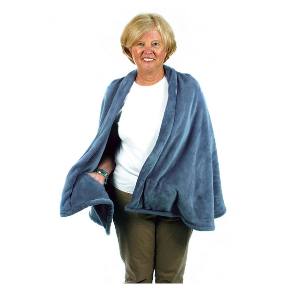Granny Jo Fleece Cape, Blue, Large/XL (GJ1403) photo