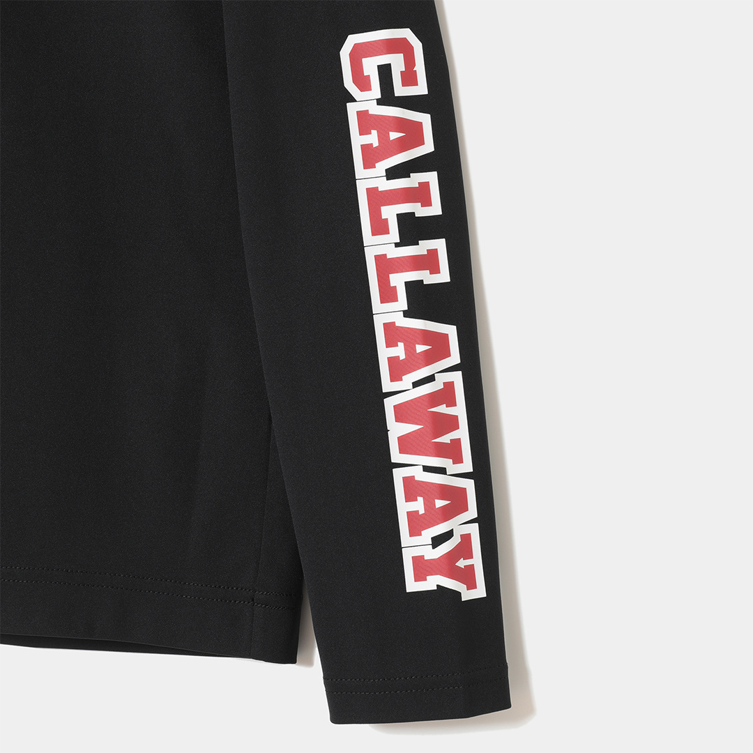 【限定コラボ】キャロウェイ＋クラブハウス モックネックシャツ LL ブラック 限定コラボ】キャロウェイ＋クラブハウス モックネックシャツ LL