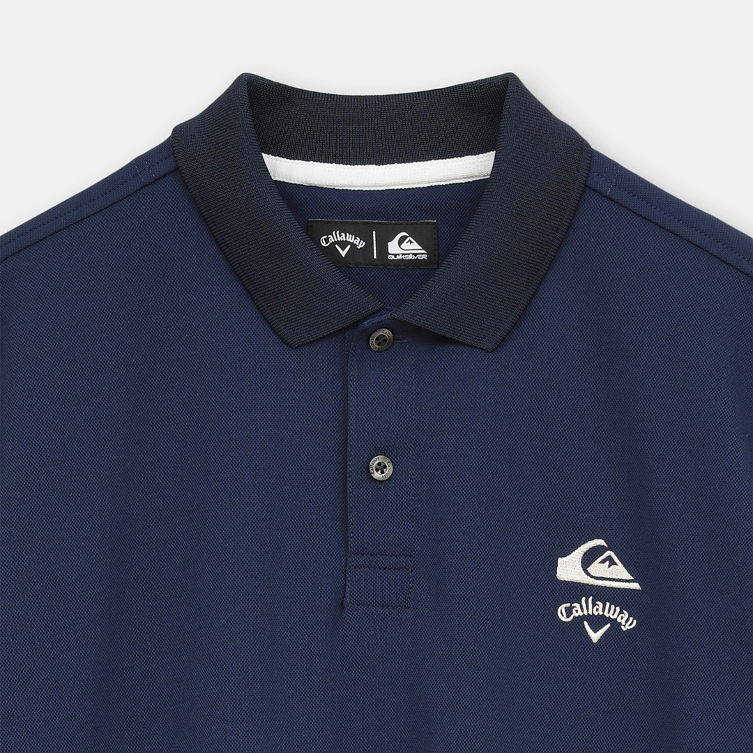 QUIKSILVERコラボ/バックロゴ半袖ポロシャツ (MENS)