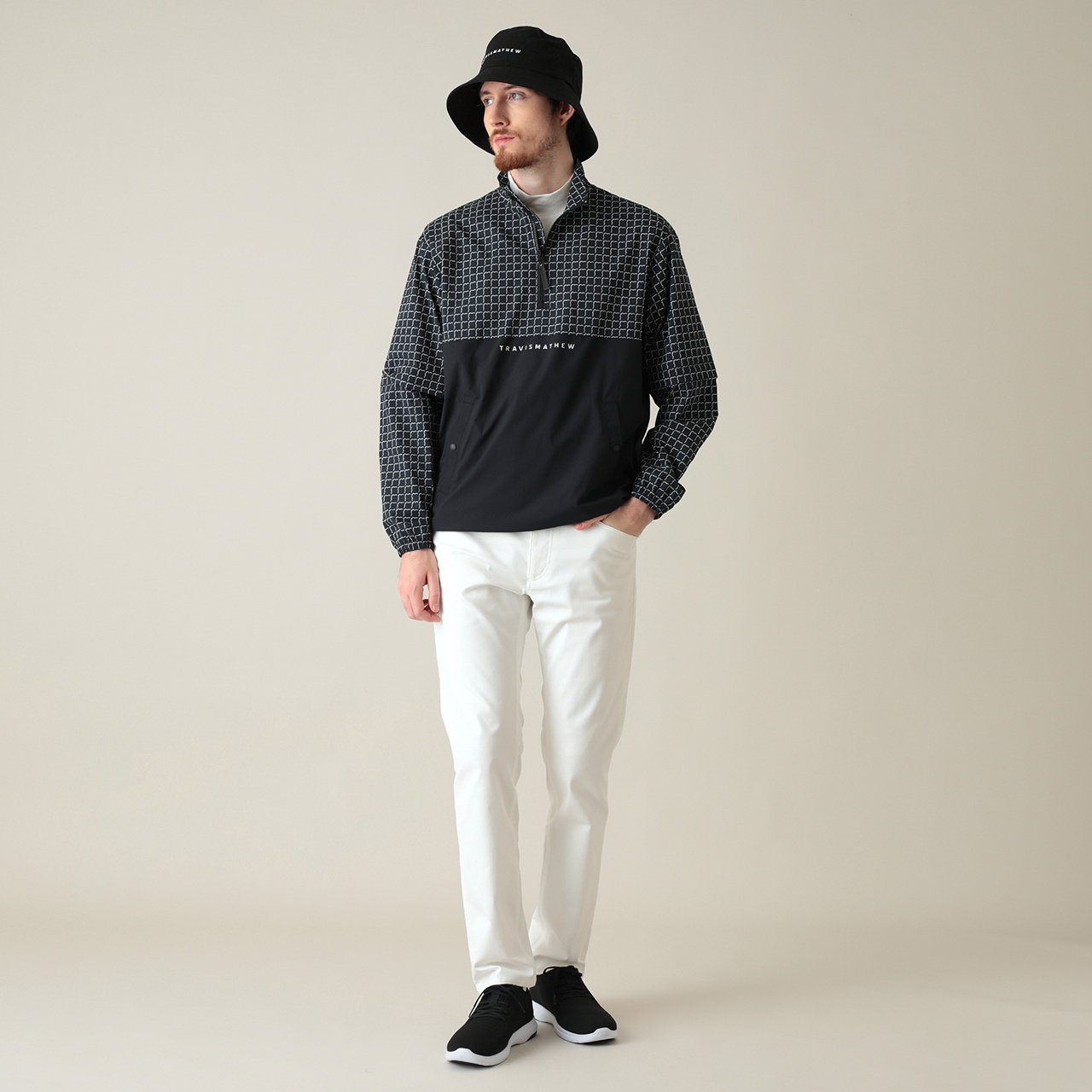 ハーフジップ着脱スリーブジャケット(UNISEX)
