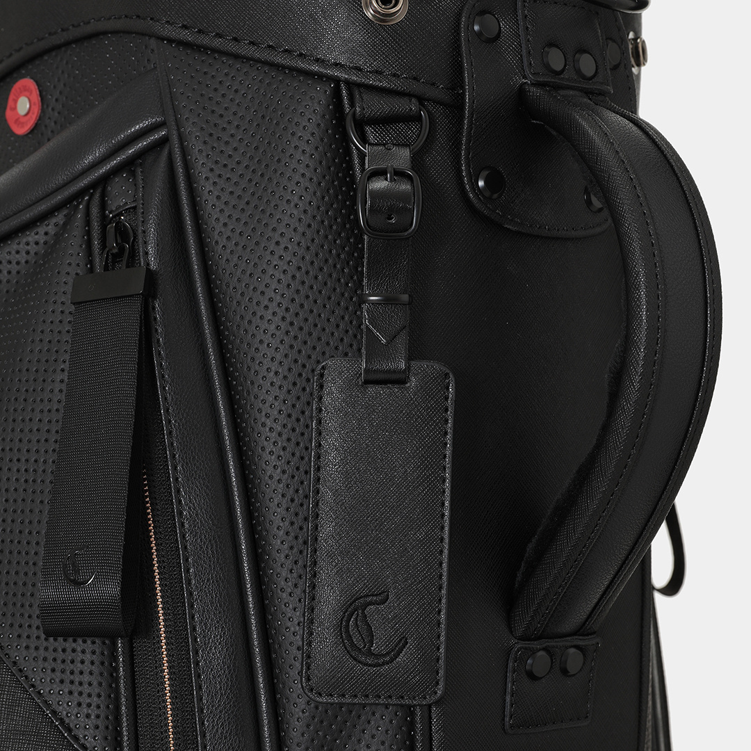 パンチング合皮スタンド式キャディバッグ (MENS)