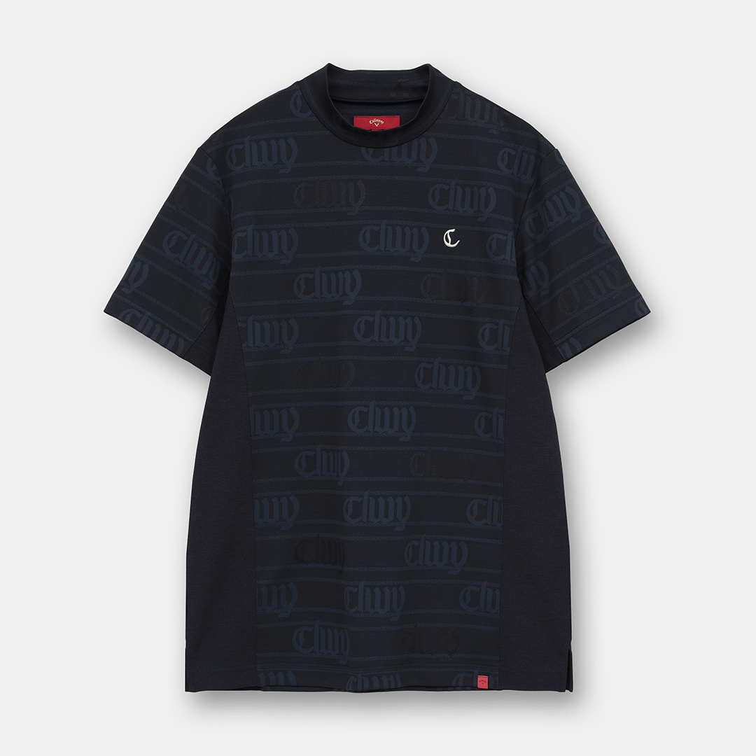 CLWYジャカード×Dot Meshモックネックシャツ (MENS)