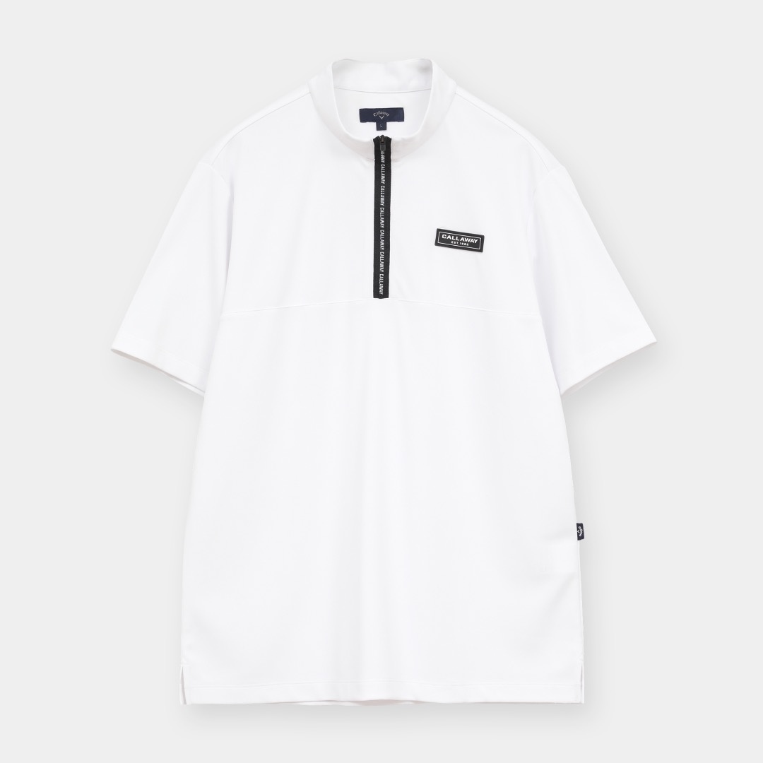 3℃裏クールハーフジップ半袖モックネック ※4Lサイズあり (MENS)