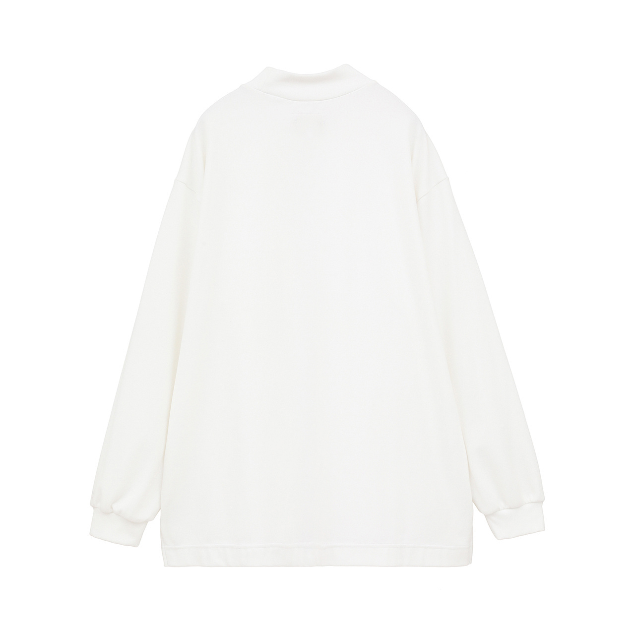 ネックプリント 長袖モックネック(MENS)