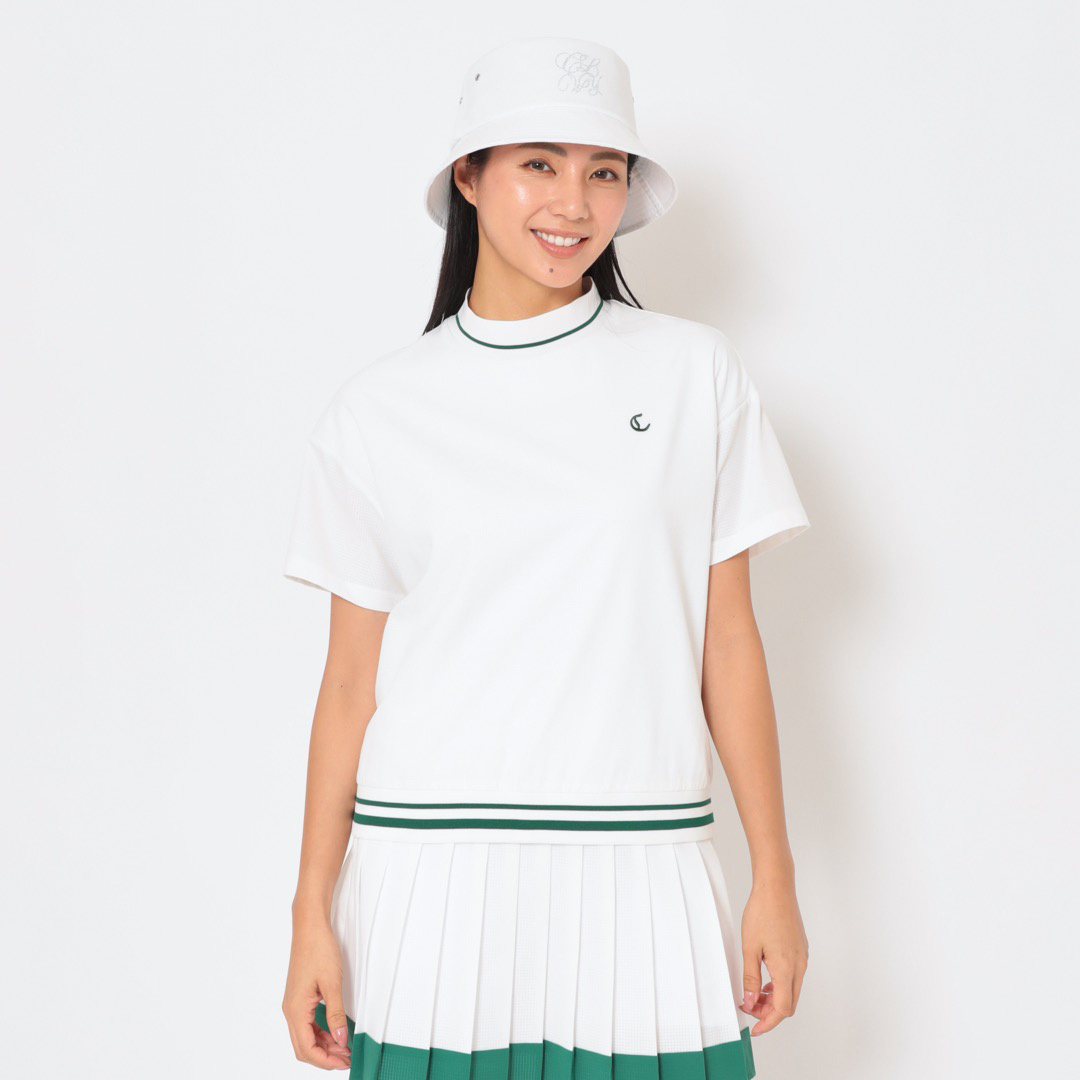 ドットエア×裏クールカノコモックネックシャツ (WOMENS)