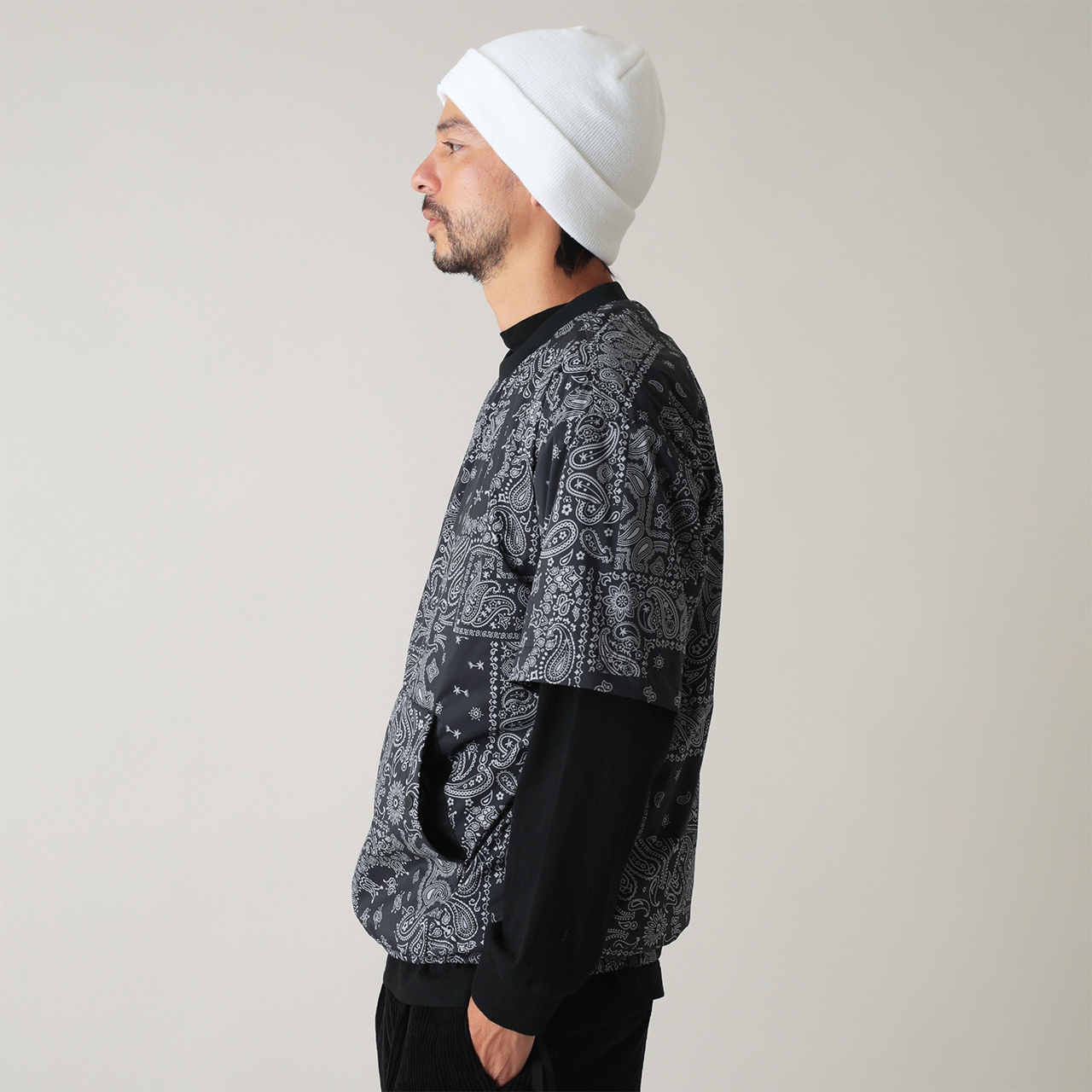 OKTA 裏地バンダナ柄 プリントスニード(MENS)