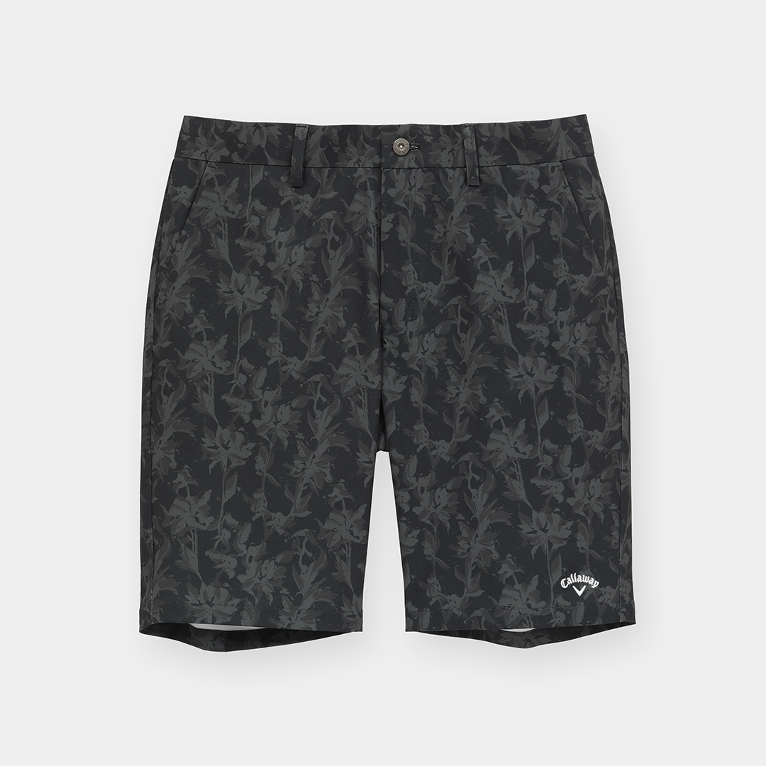 ドビーストレッチボタニカル柄ショートパンツ (MENS)