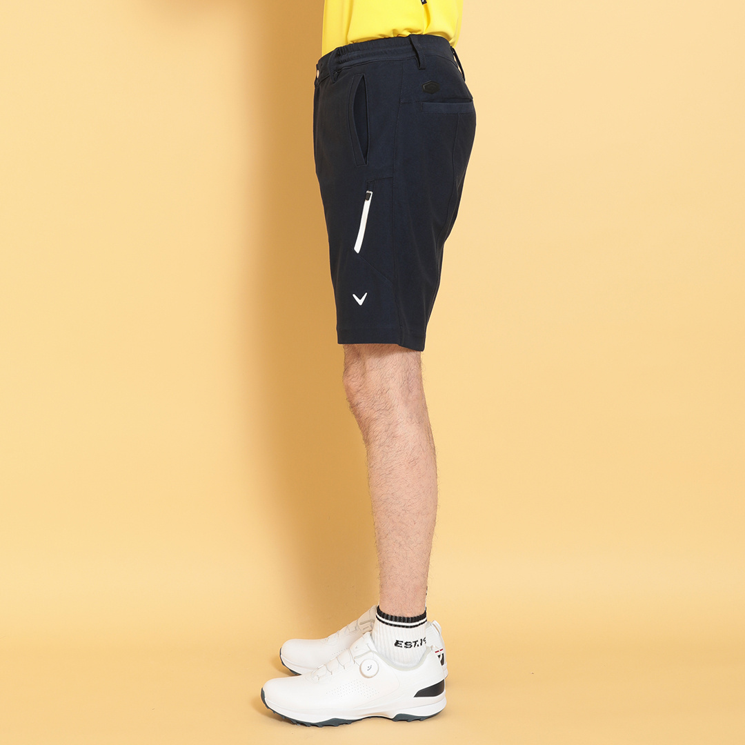 SECRET ネイビー ショートパンツ S 裏クール8WAYストレッチニットツイルショートパンツ (MENS)