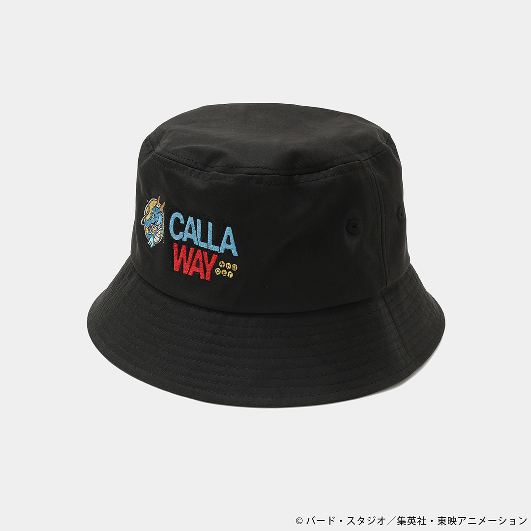 キャロウェイ ドラゴンボール ロゴ刺繍バケットハット（白） キャロウェイ ドラゴンボール ロゴ刺繍バケットハット（白