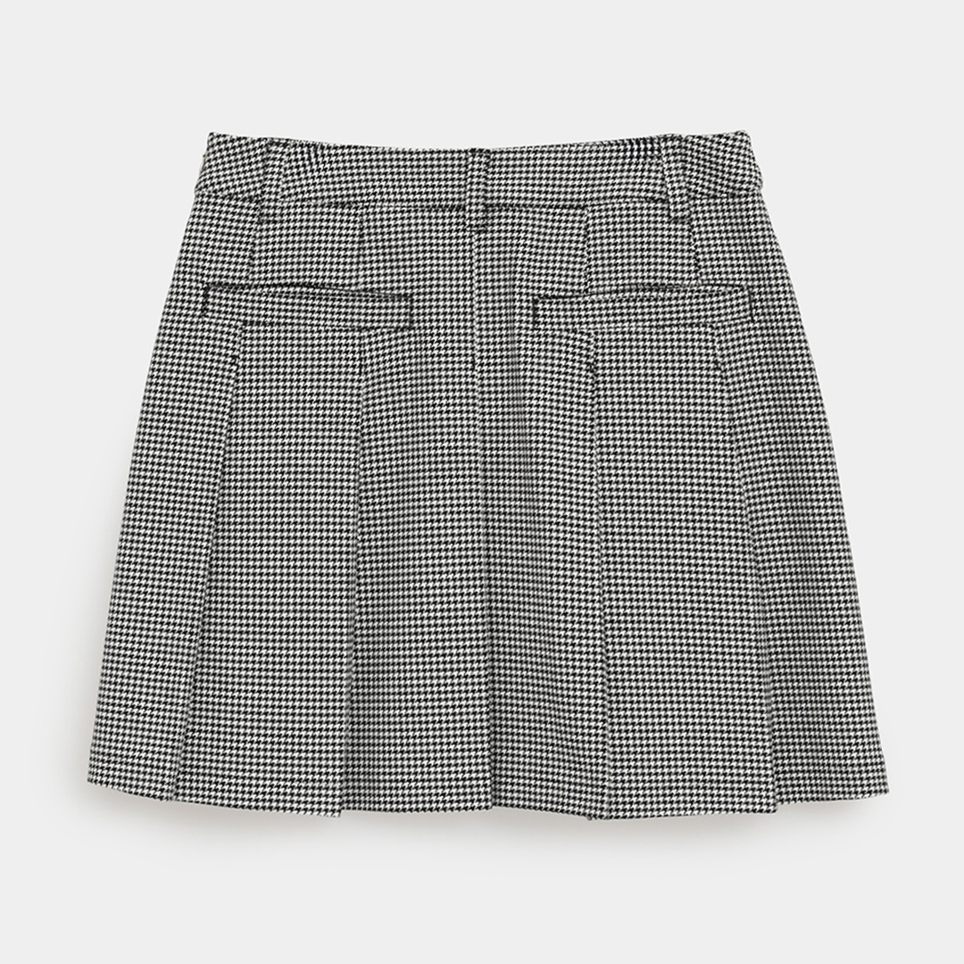 8WAYストレッチ千鳥チェックスカート (WOMENS)