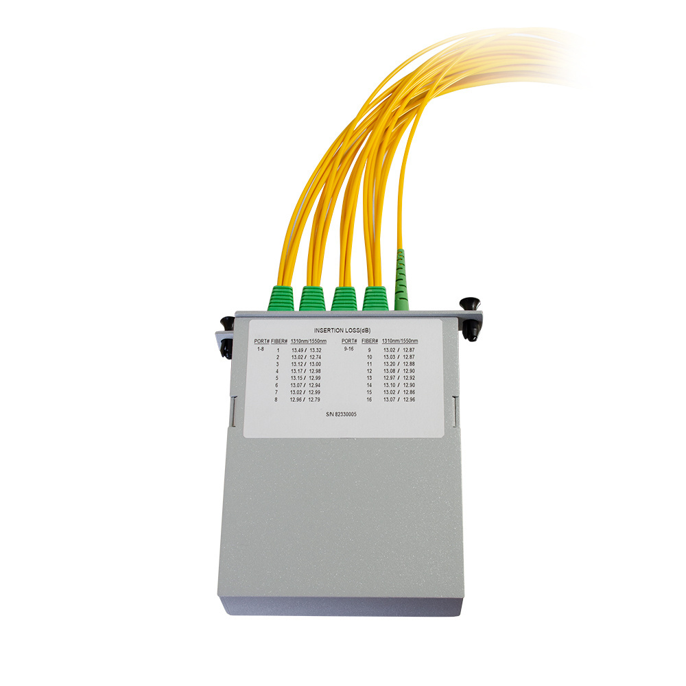 M4 1X16 POL SPLITTER- SC/APC CONNECTORS- 2M PIGTAILS
