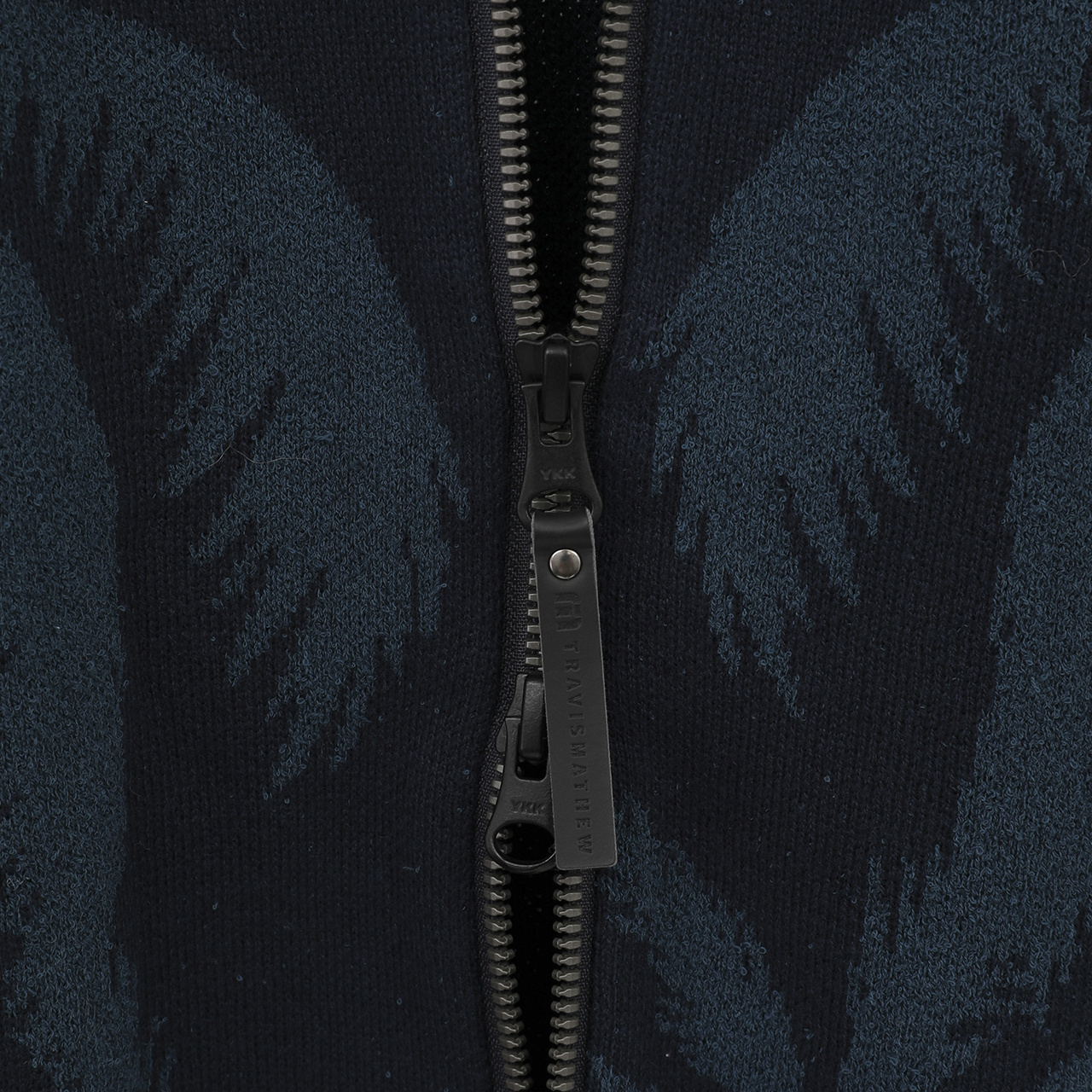 スタンドカラー ニットジャカード ブルゾン(MENS)