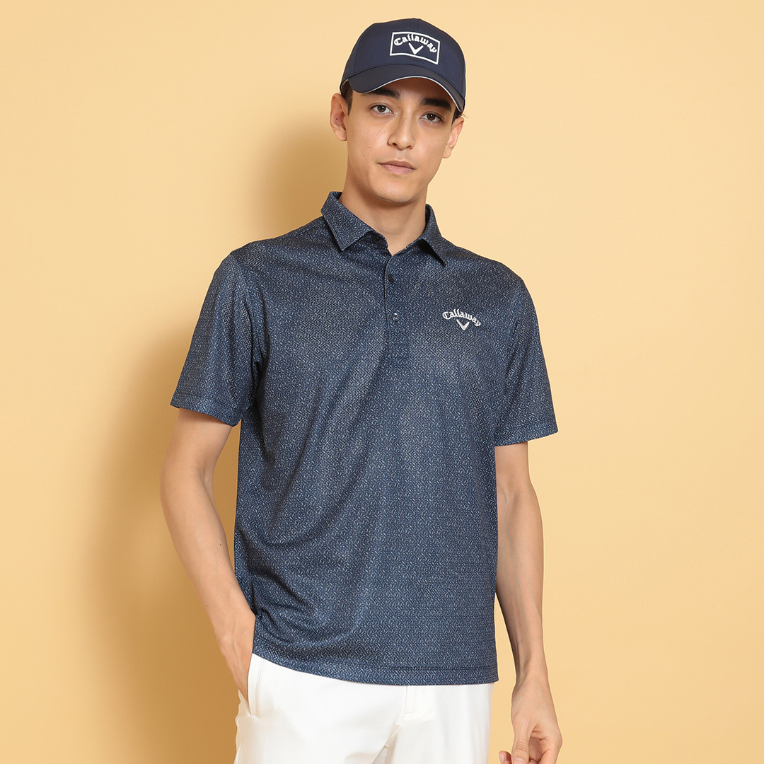 かざあなメッシュボタニカルプリントシャツ ※4Lサイズあり