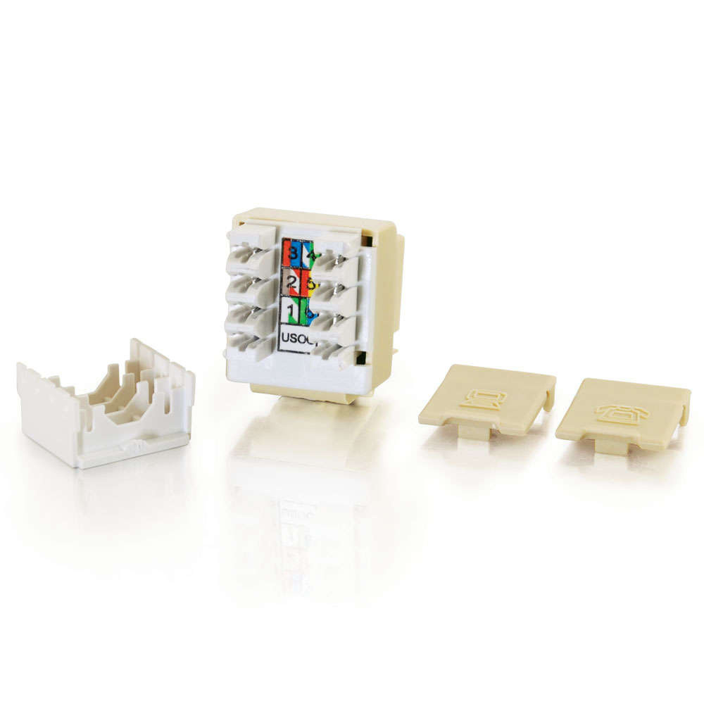 Cat3 RJ11/RJ12 Keystone Jack