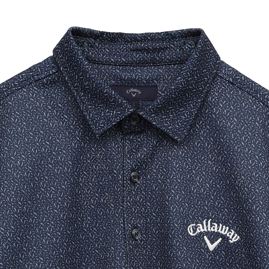 Callaway 迷彩柄ポロシャツ ダークブルー Callaway 迷彩柄ポロシャツ ダークブルー Callaway 迷彩柄ポロシャツ