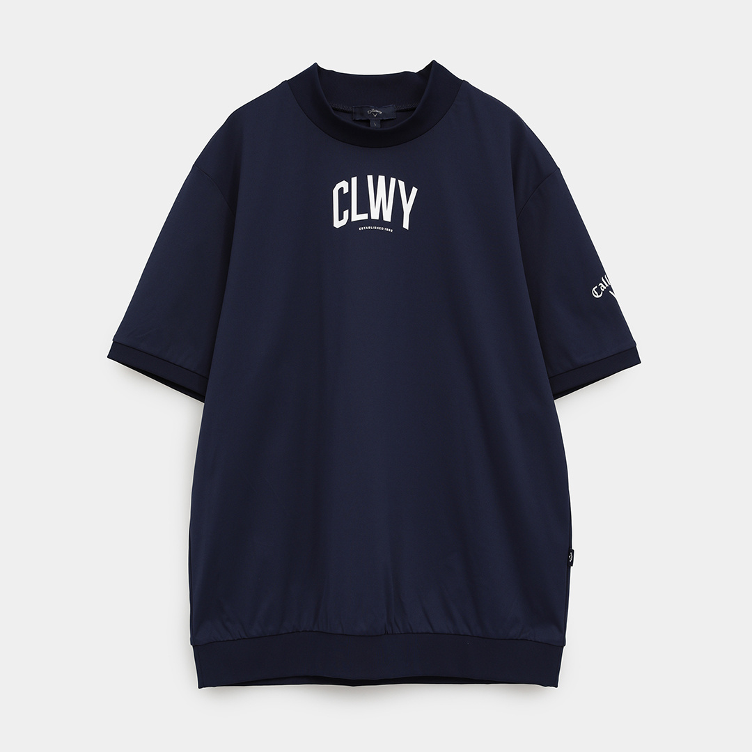 スムース半袖モックネックシャツ ※4Lサイズあり (MENS)