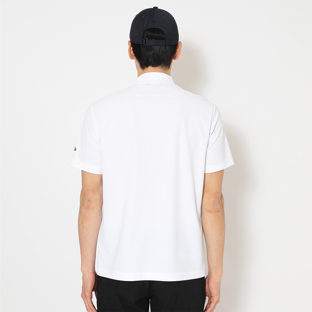 レイブロックカノコ半袖モックネックシャツ (MENS)
