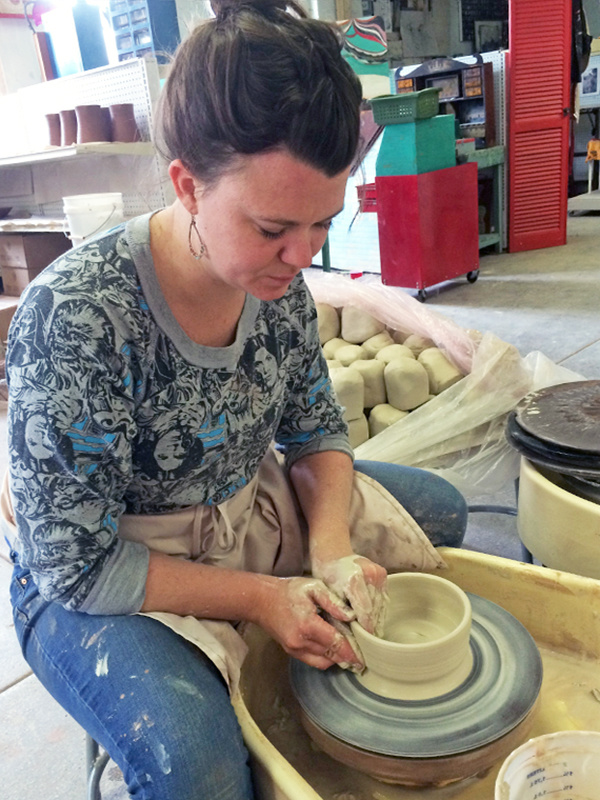 Leanne McQueen in her natural habitat ... her studio. Image courtesy of Leanne McQueen Leanne McQueen in her natural habitat ... her studio. Image courtesy of Leanne McQueen
