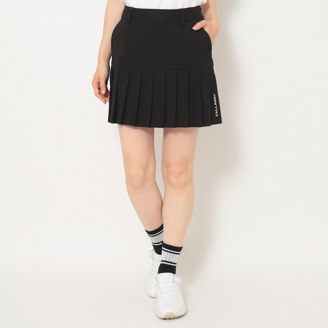 AD2006 archive ロゴラインジャージプリーツスカート 黒 5850100000526_0101.jpg