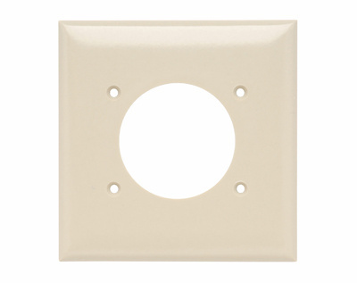 Power Outlet Receptacle Openings, Two Gang, Ivory