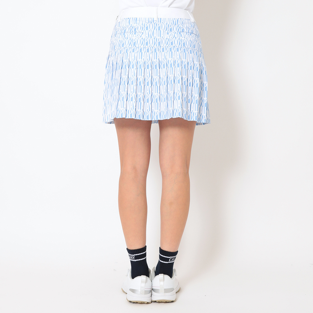 河本結プロ着用】レタードプリントプリーツスカート (WOMENS)