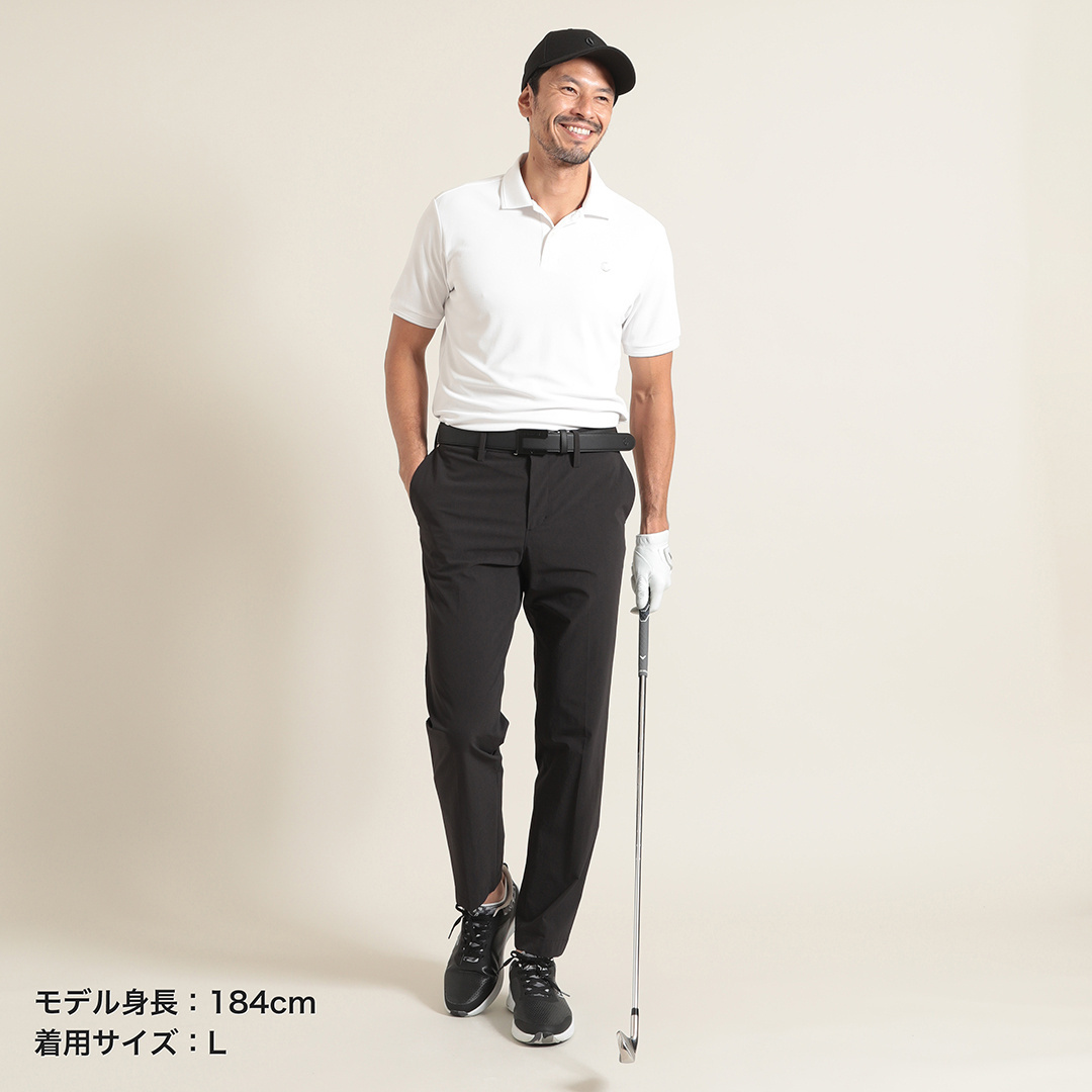 裏クールアイレットカノコ ポロシャツ (MENS)