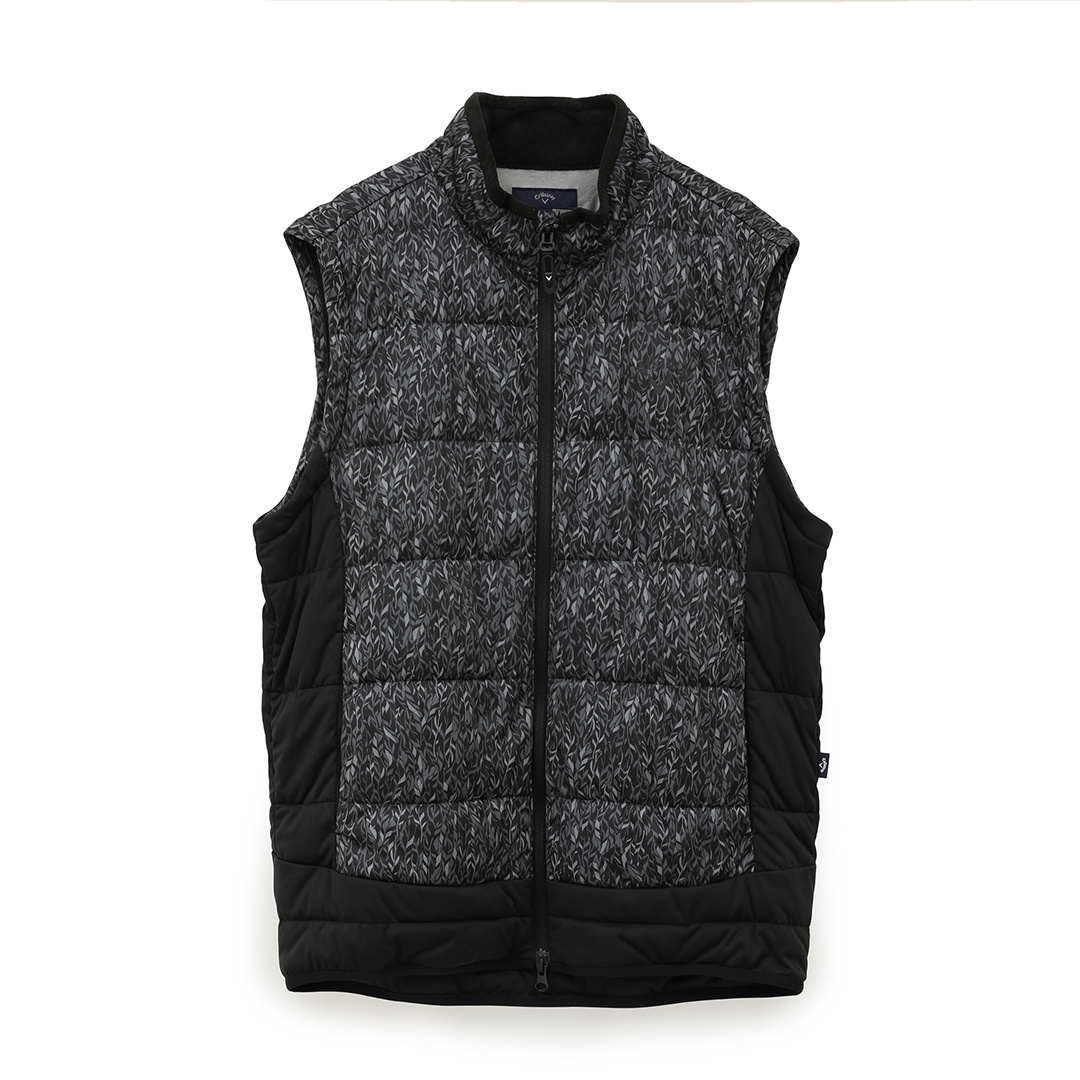 未使用 callaway 2way ブルゾン ベスト 千鳥格子 XL ゴルフ フェザープリントスターストレッチ 2WAYブルゾン (MENS)