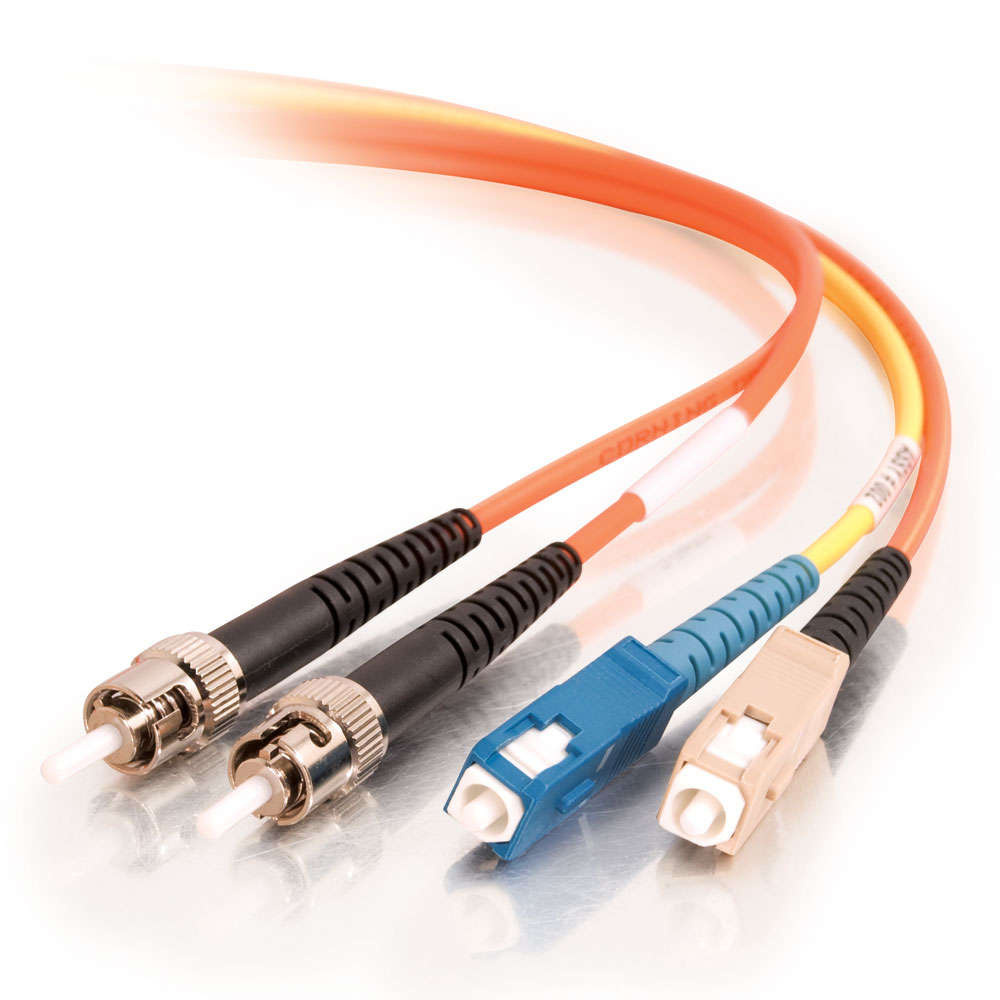 SC/ST 62.5/125 Mode-Conditioning Fiber Optic Patch Cable - Orange (TAA Compliant)