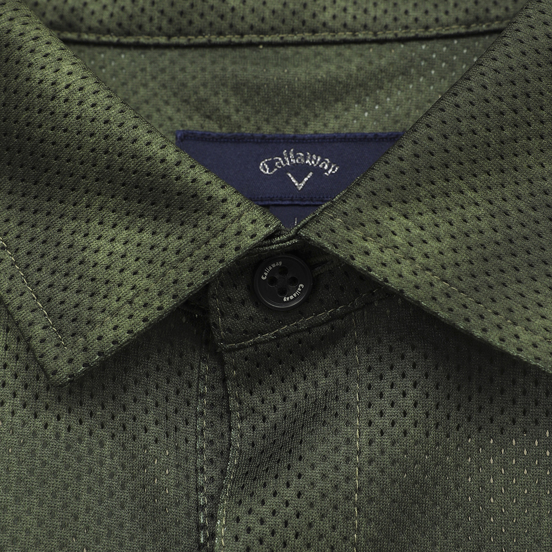 【Callaway 】かざあなメッシュ シャツ Callaway（キャロウェイ） ゴルフウェア 半袖シャツ 秋 冬 かざあな