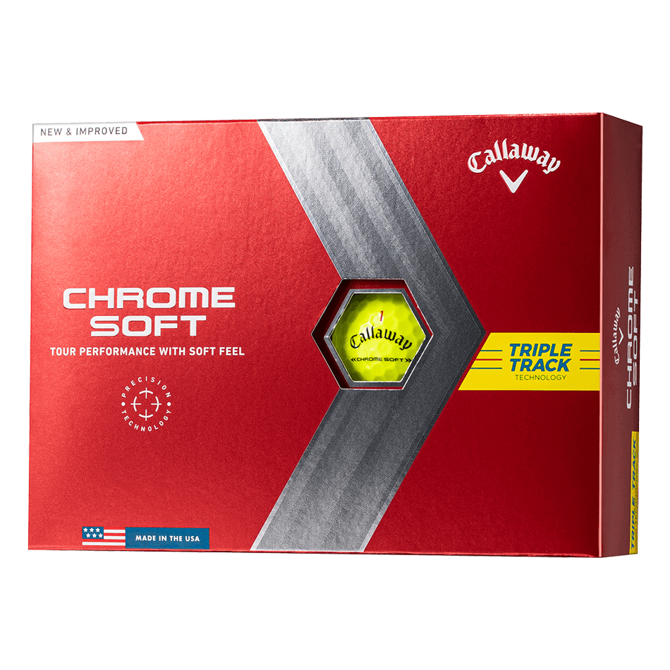 CHROME SOFT トリプル・トラック イエロー ボール