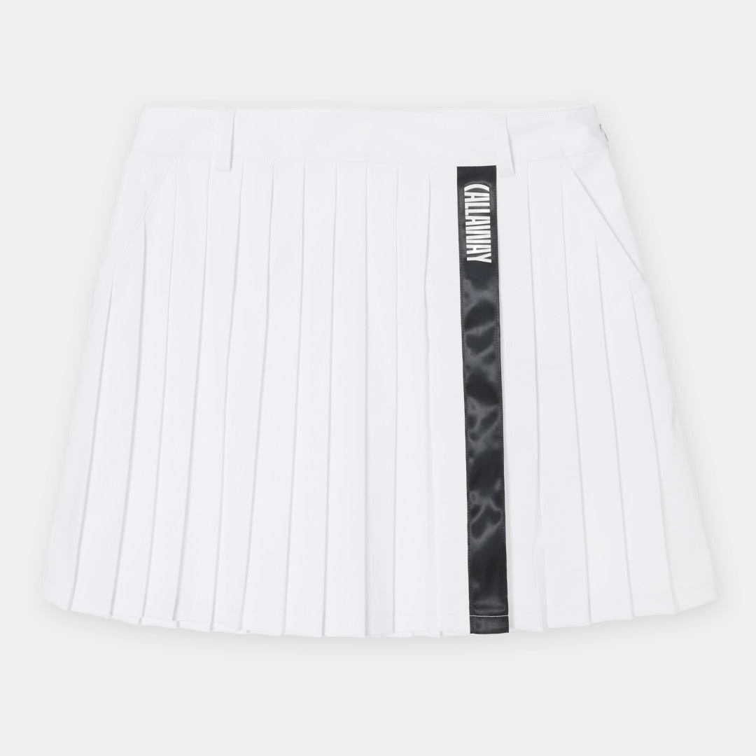 ポリエステルプレーン細プリーツスカート (WOMENS)