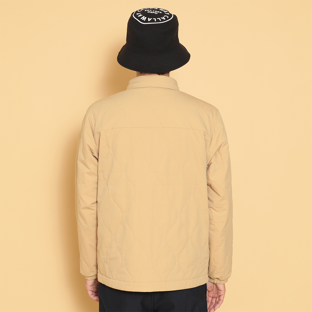 8WAYストレッチ シワポリエステル中綿撥水コーチジャケット (MENS)