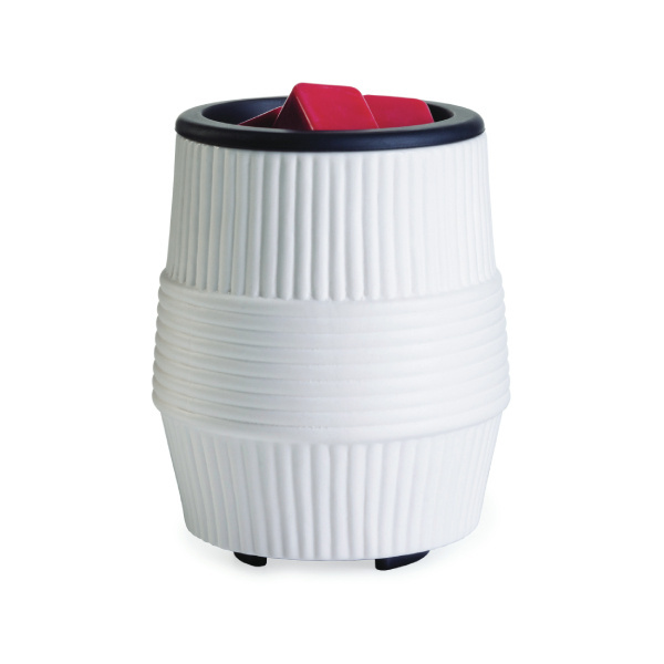 Flip Dish Wax Warmer, Porcelain Ridges (WWPRG) photo