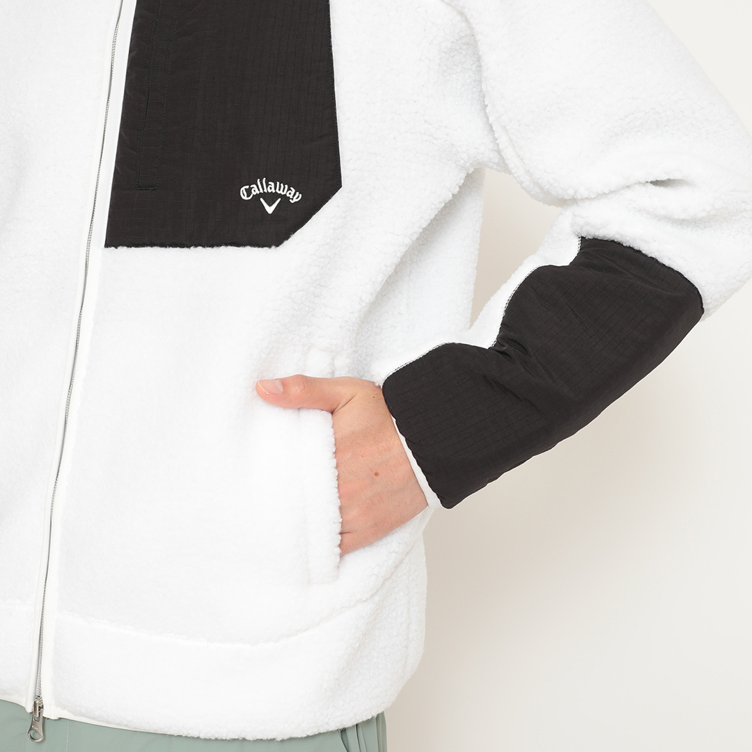 カールボアフリースフルジップブルゾン (MENS)