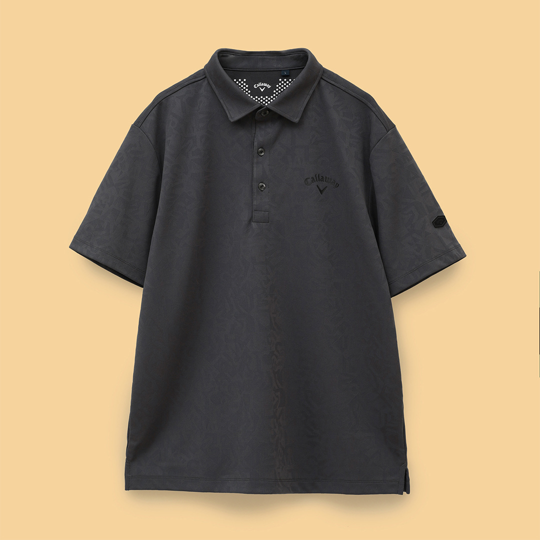 幾何学ロゴジャカードシャツ ※4Lサイズあり (MENS)