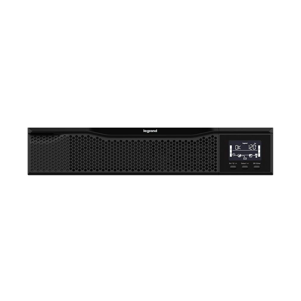 UPS, Online, LCD, 2000VA, 120V, 2U, (8) 5-20R, 5-20P Cord