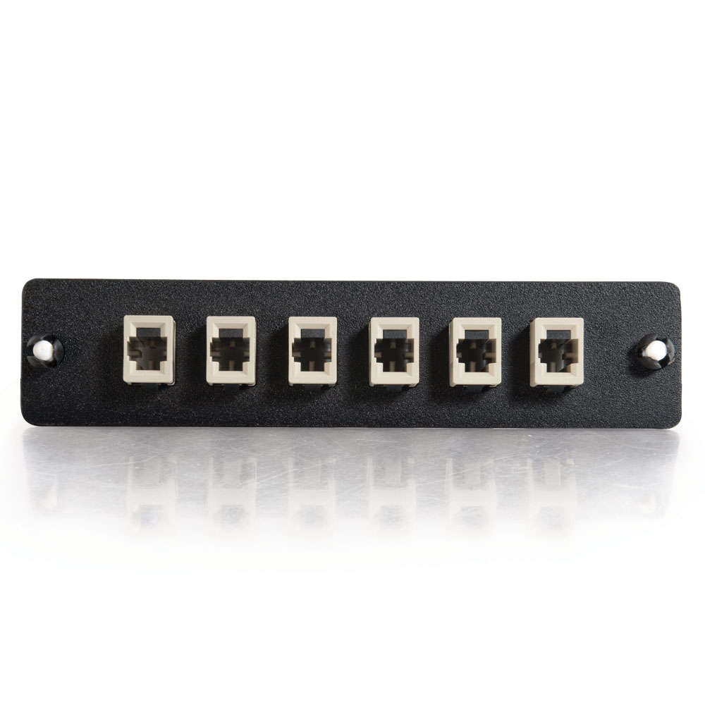 MTRJ, Multimode/Single-Mode (12 Fiber Optics) MTRJ Adapter Panel Multipack