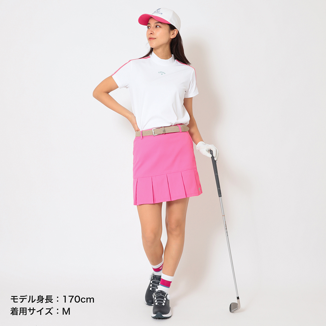 ROXYコラボ/ストライプドビープリーツスカート (WOMENS)