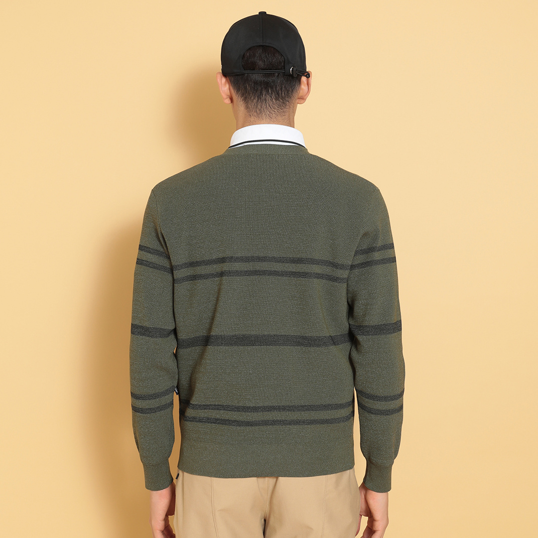 片畦クルーネックニット (MENS)