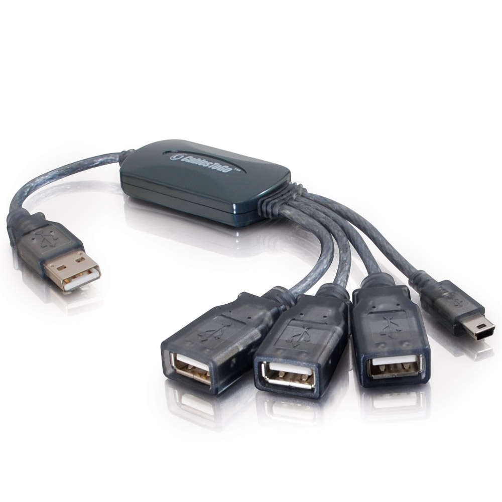 11in 4-Port USB Hub Cable | USB Hubs and Cards USB Cables, Adapters, and | USB and