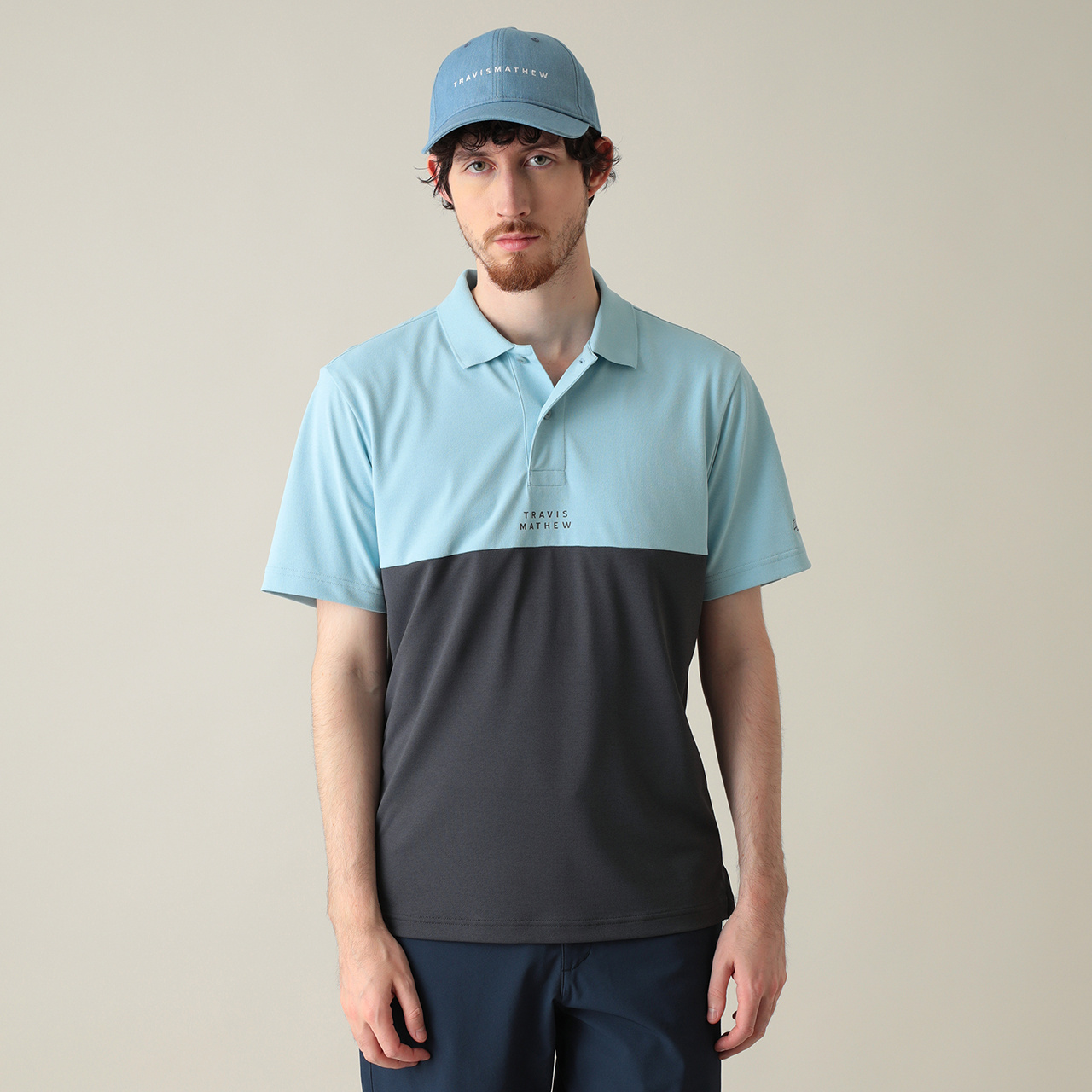 遮熱UVカット 半袖バイカラーポロ(MENS)