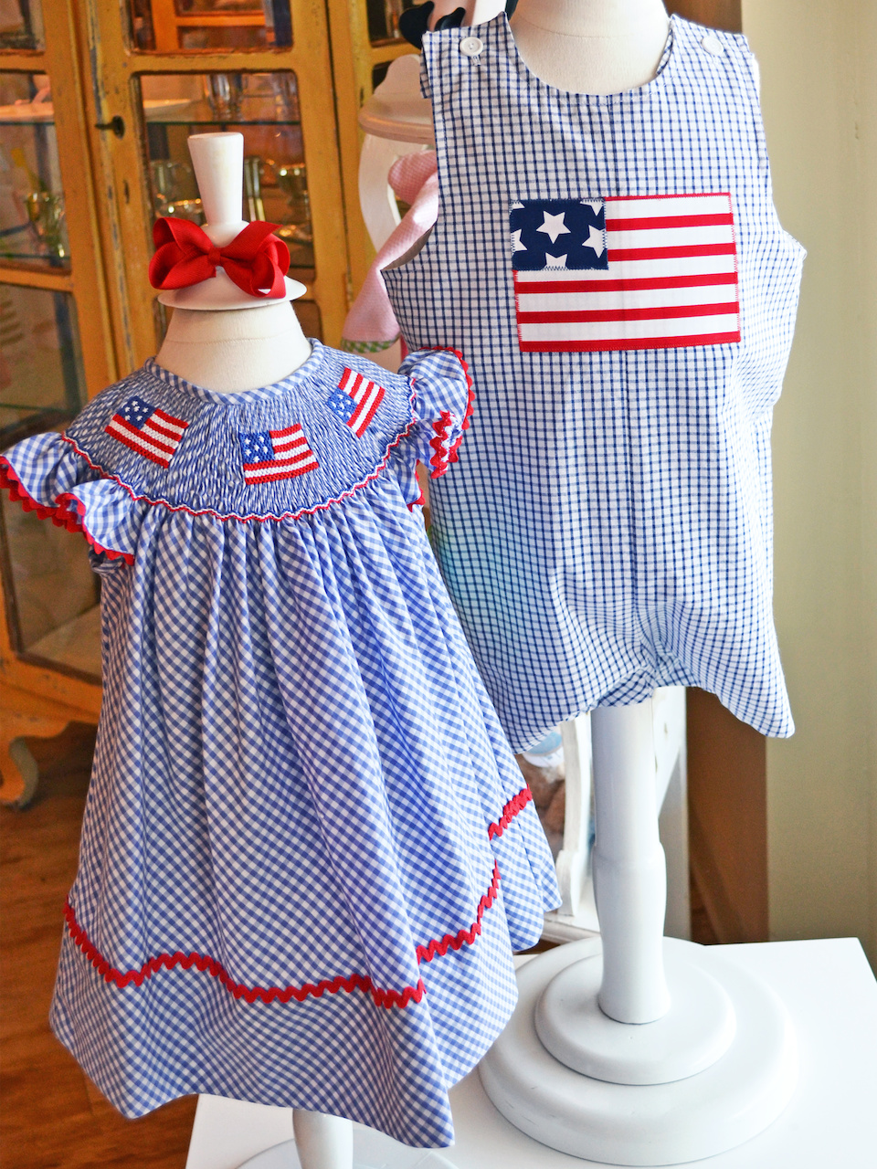 These are my favorite! Fourth of July smocked clothes for kids