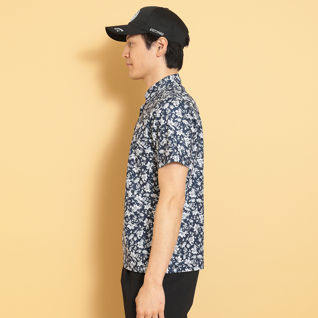 フラワープリントカノコシャツ ※4Lサイズあり (MENS)