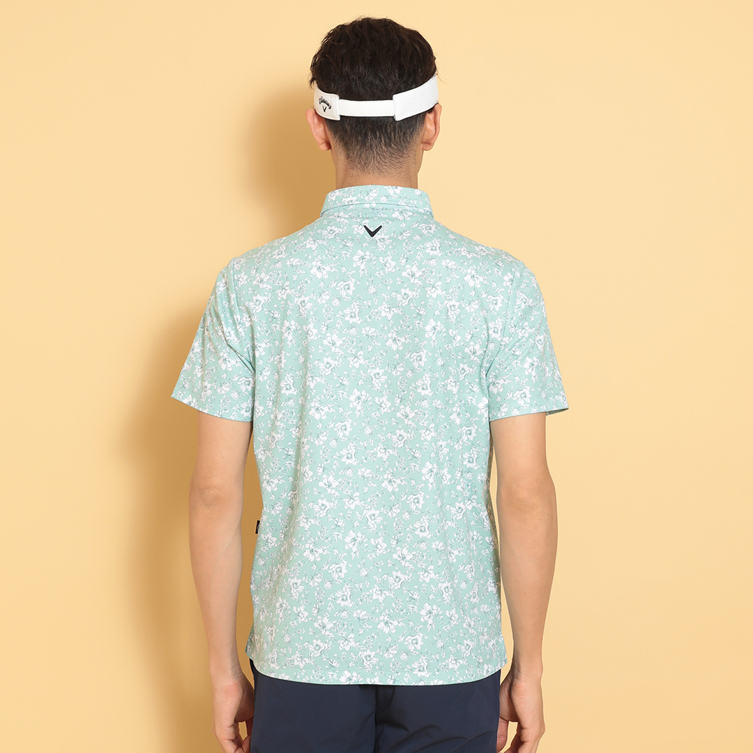 フラワープリントカノコシャツ ※4Lサイズあり (MENS)